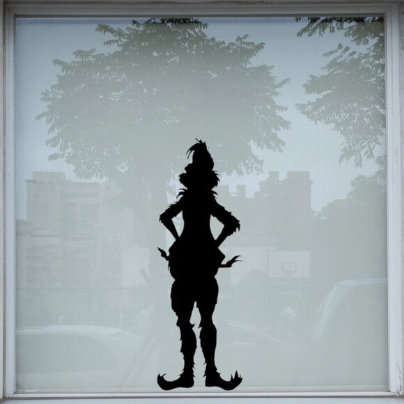 Christmas Large window Cling Silhouette Decal:Reusable+ Durable 31 H - Picture 4 of 7